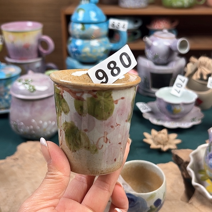 杯景德镇陶瓷手绘作品980
