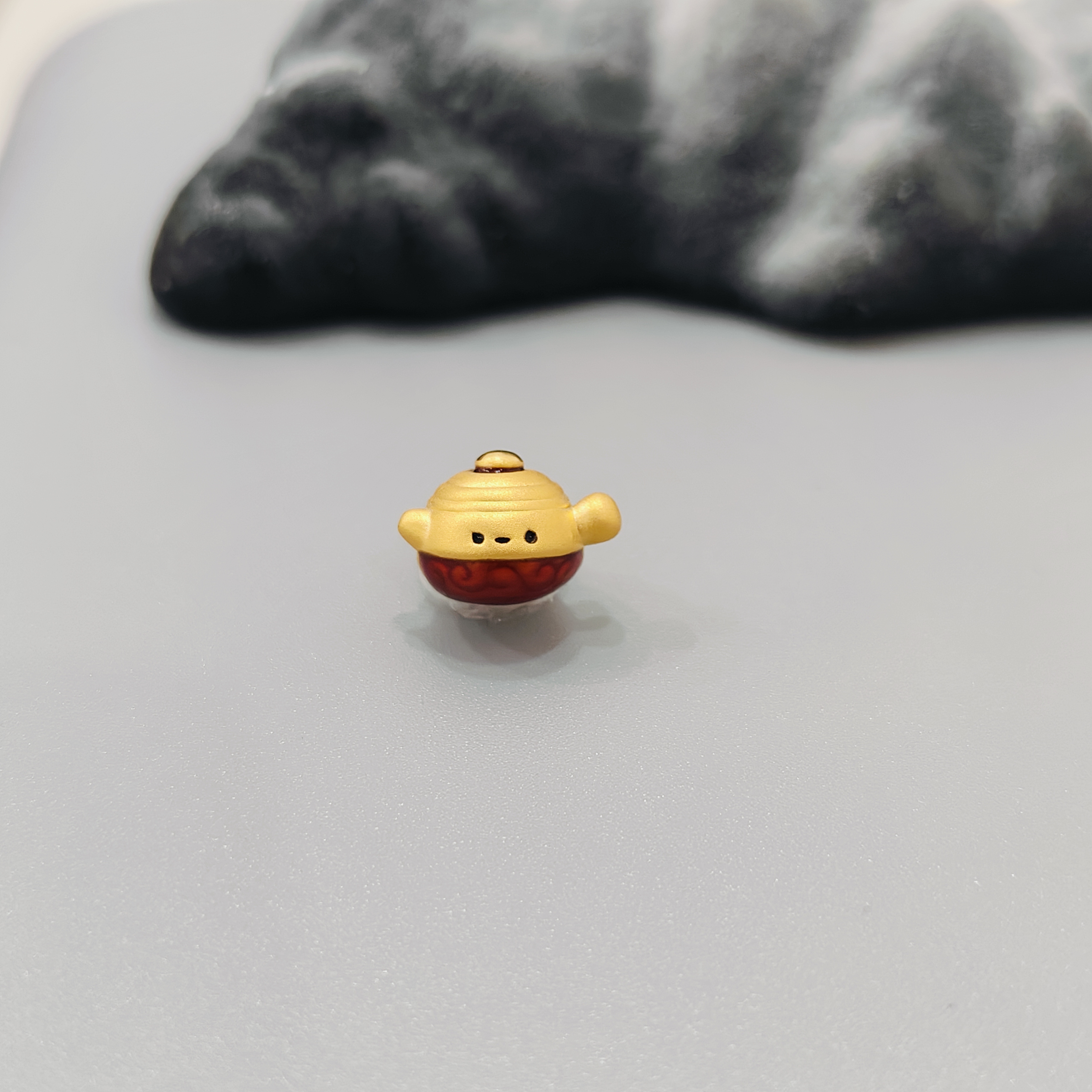 【珺铺黄金】足金999中药系列中药煲3D硬金转运珠饰品