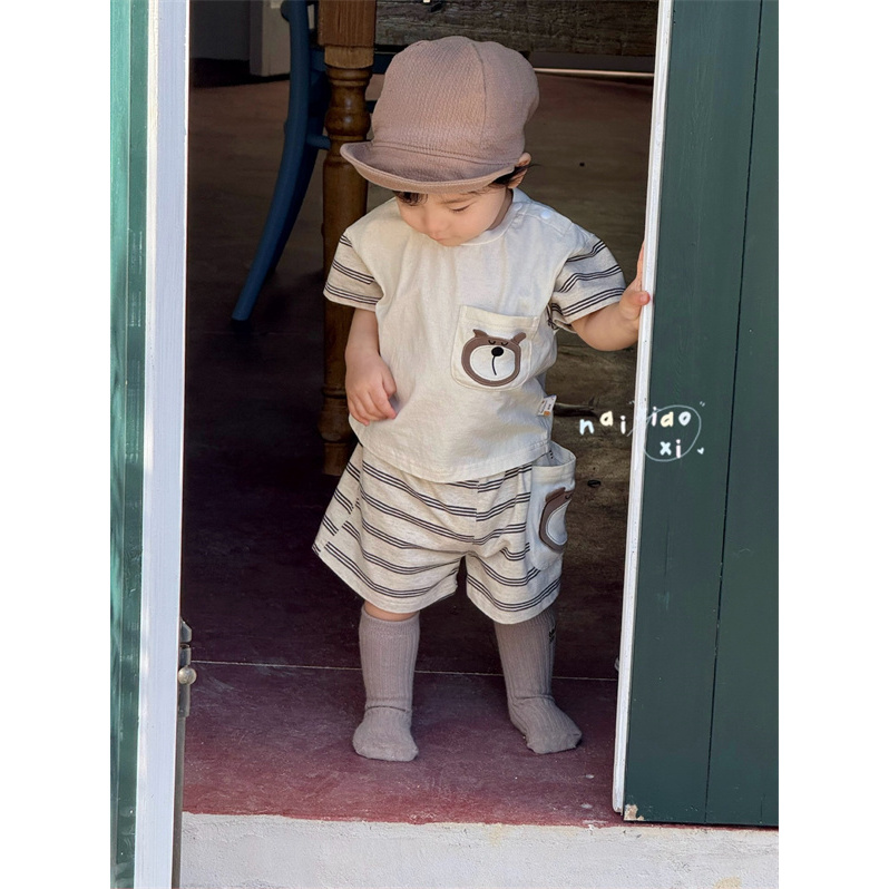 NXX·25夏~口袋小熊两件套NXX56211