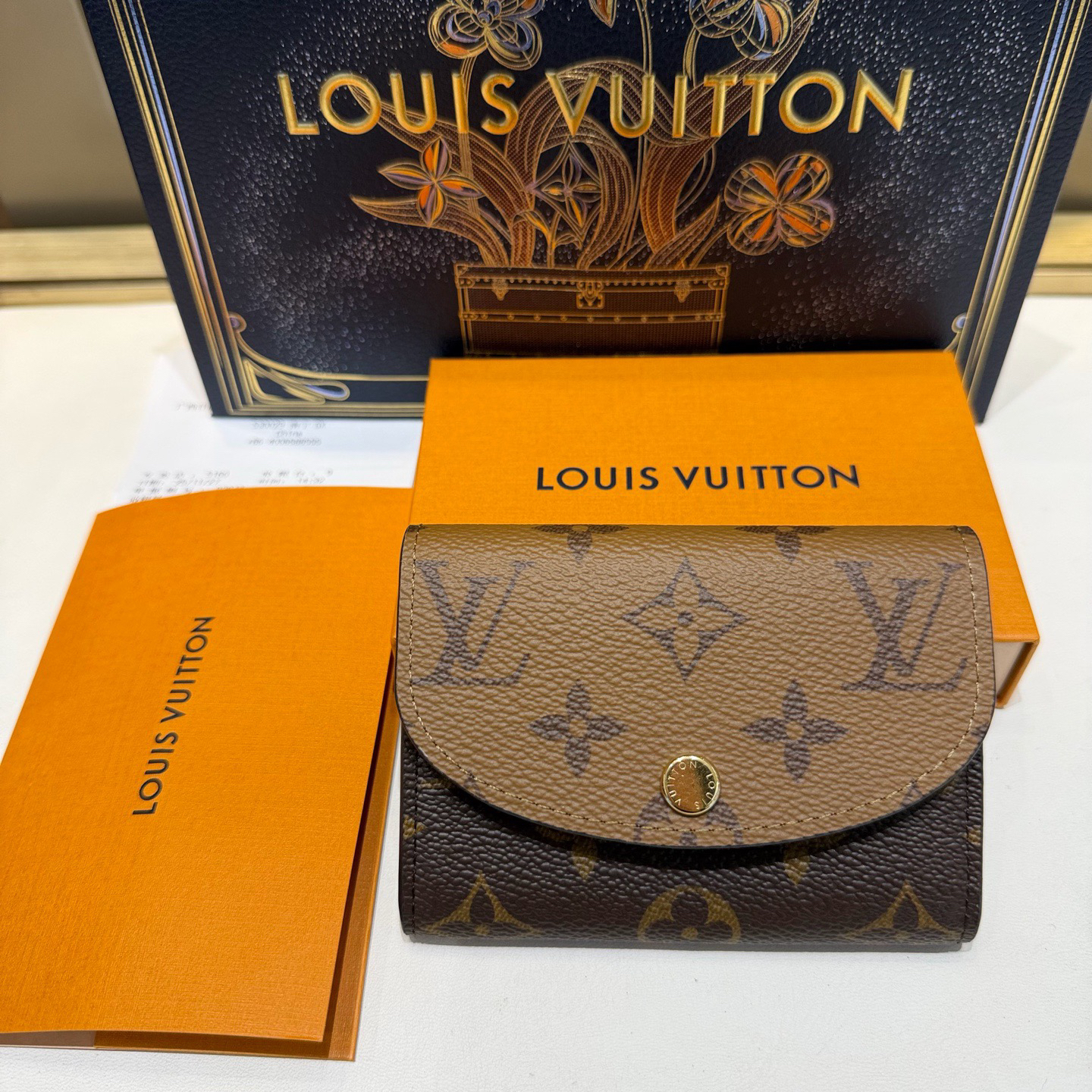 未使用 LouisVuitton/路易威登 悦奢臻选/拼色/短款钱包/钱夹