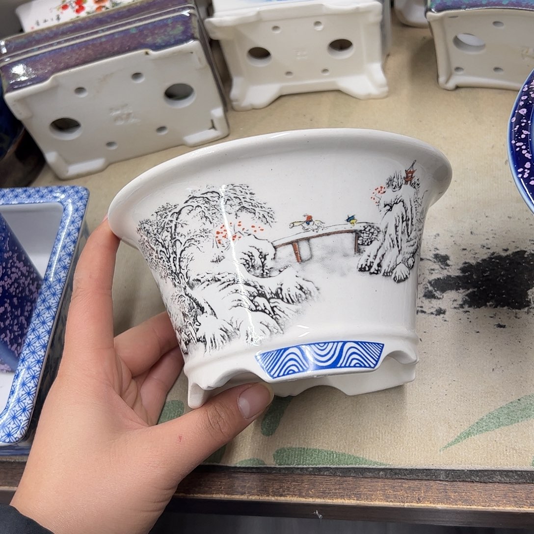 紫砂花盆747号瑕疵15/8cmm