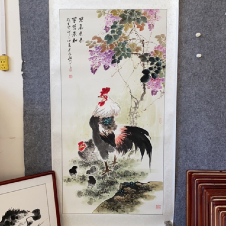 孙艺群老师作品：带框尺寸175×85厘米