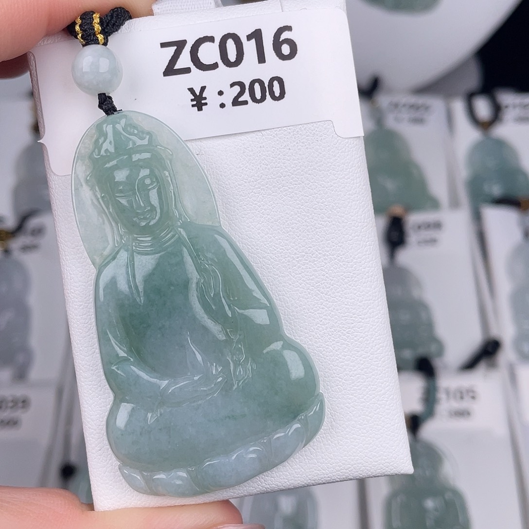 翡翠未镶嵌颈饰zc016
