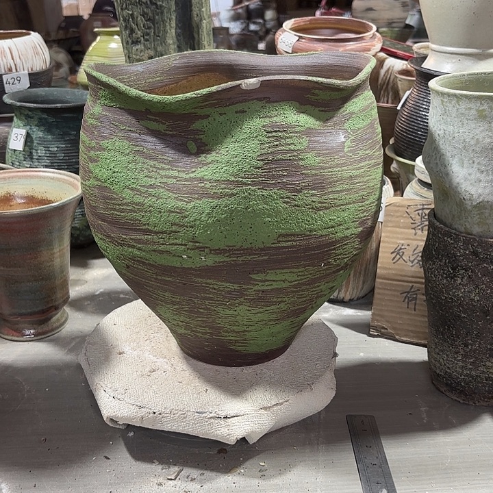 陶摆件瑕疵处理，有孔，278