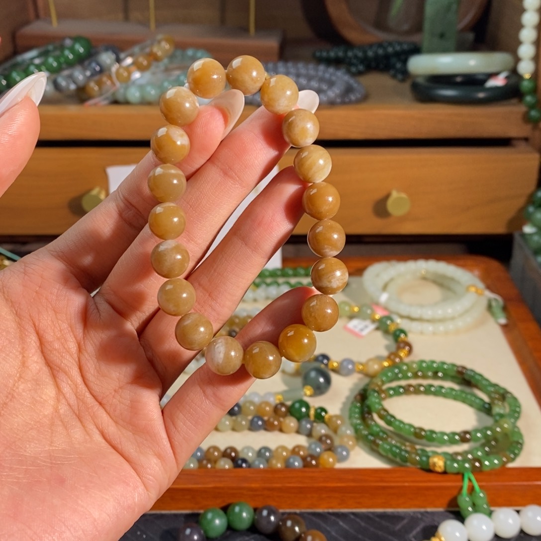 和田玉未镶嵌手链