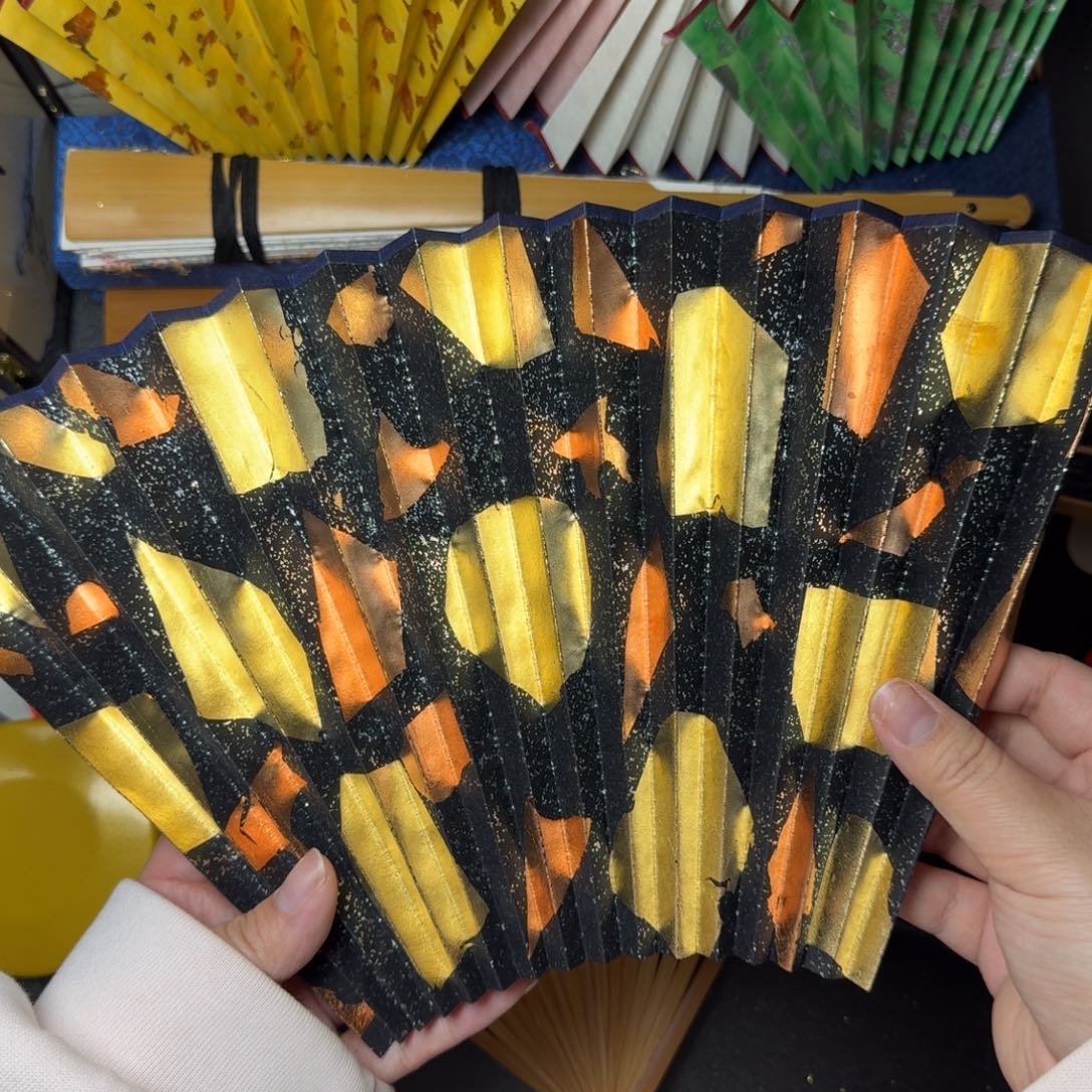 扇子标尺黑色 土豆胡萝卜