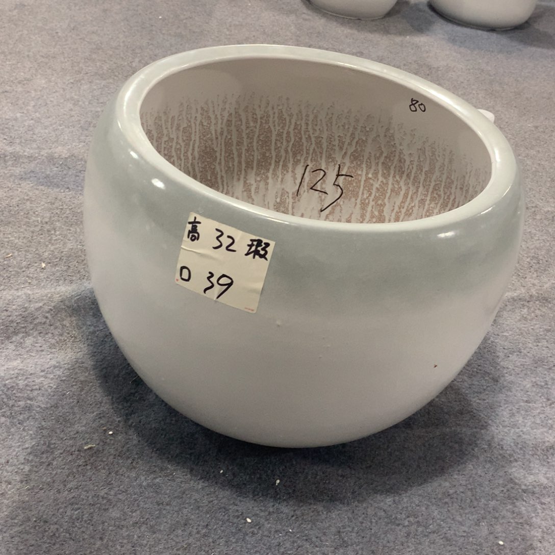 微瑕高温陶瓷花盆