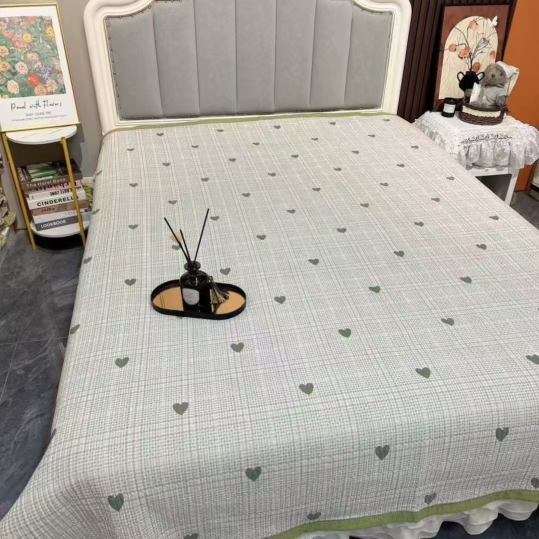 【清完放假】孤品四季床盖 防滑不跑床可机洗水洗