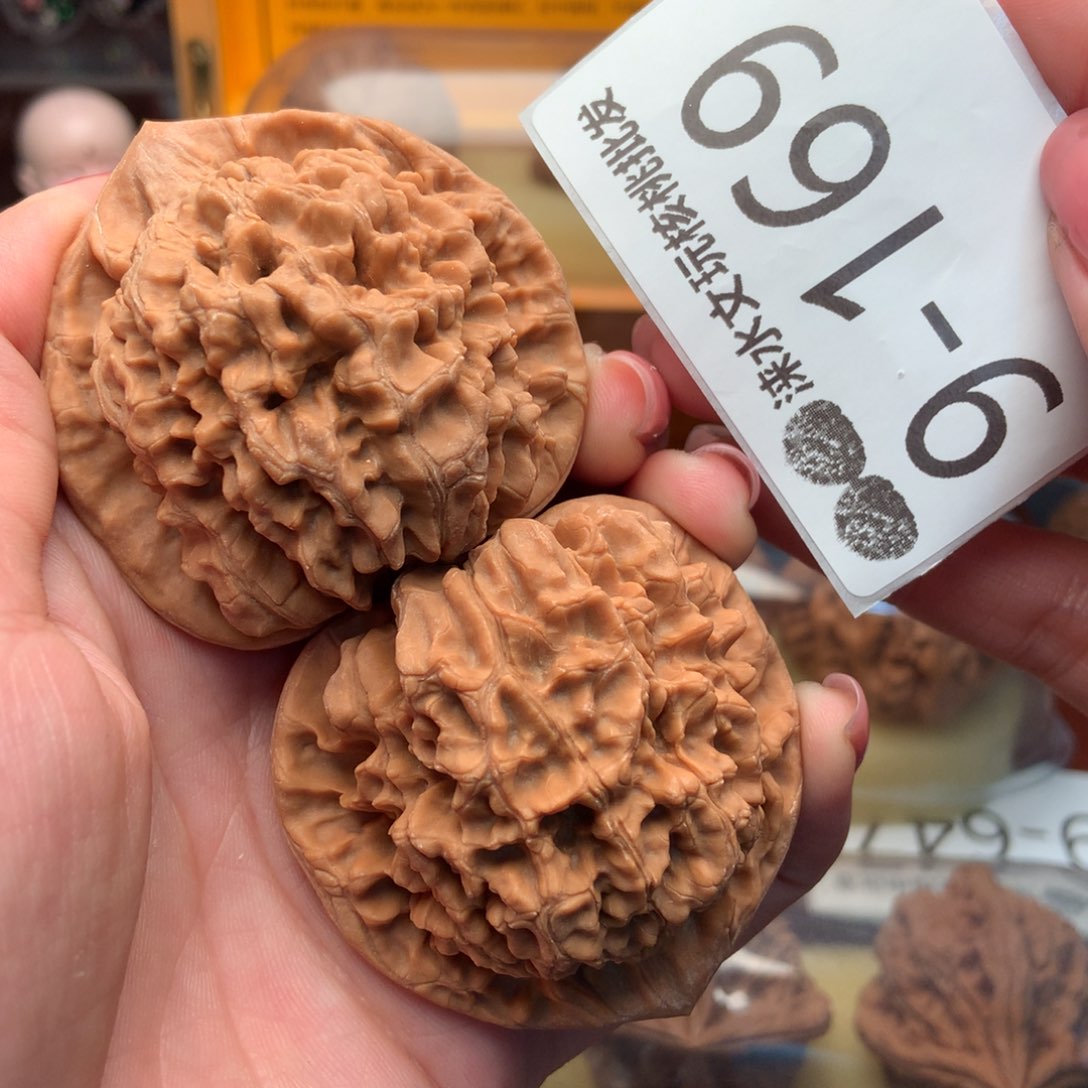文玩核桃把件50官帽