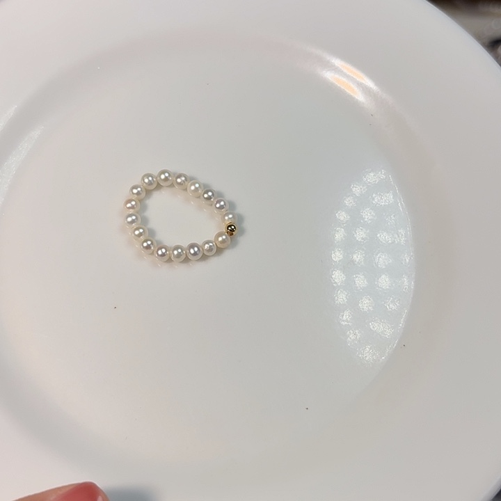 银S925镶嵌设计款珠宝首饰淡水珍珠