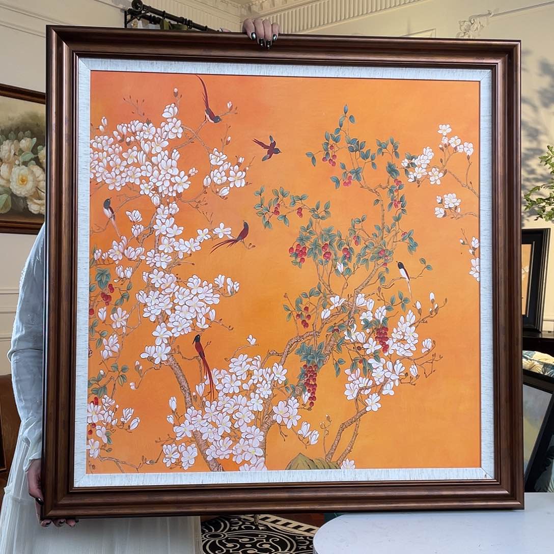 横款方形含框100✖️100新品花卉