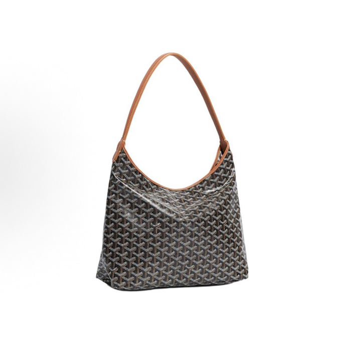 99新 Goyard/高雅德 焦糖色hobo腋下包 