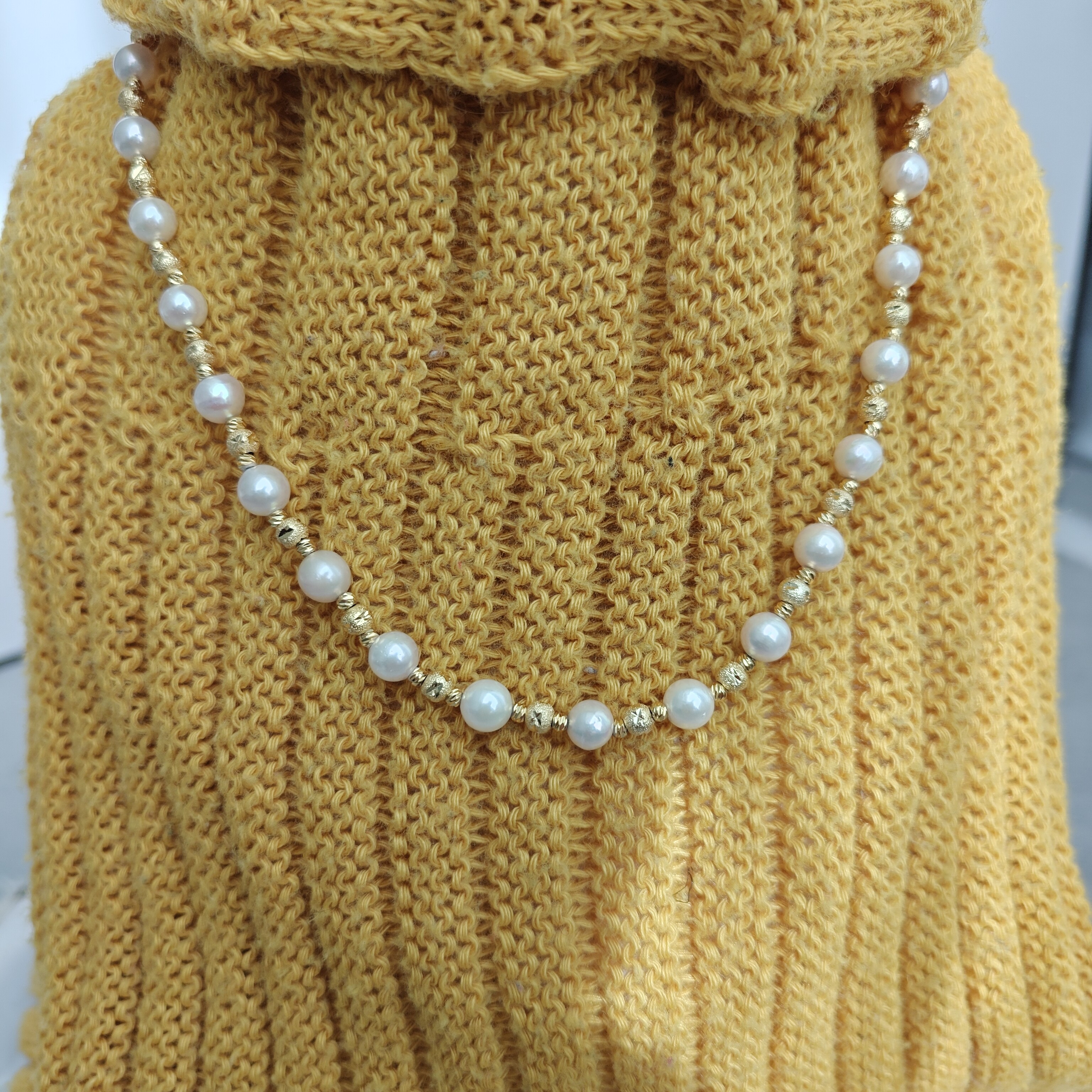 6-6.5mm海水珍珠akoya毛衣链满天星简约时尚百搭颈饰