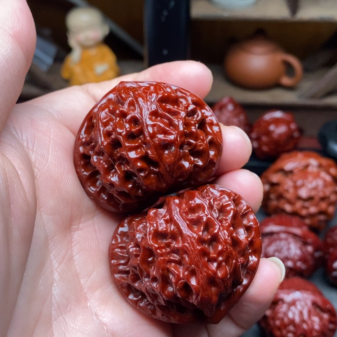 吊坠文玩核桃青*42宫灯