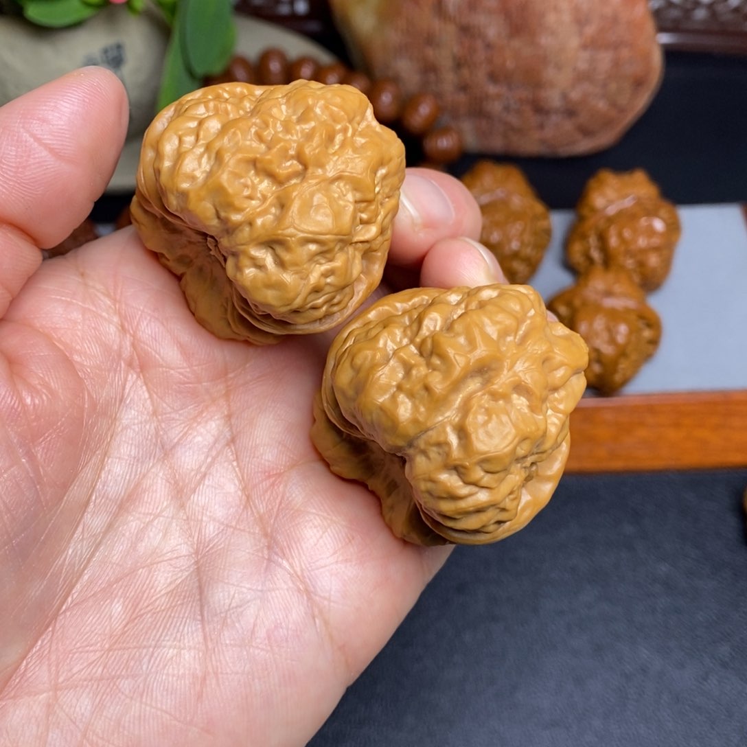 文玩核桃把件40蛤蟆头