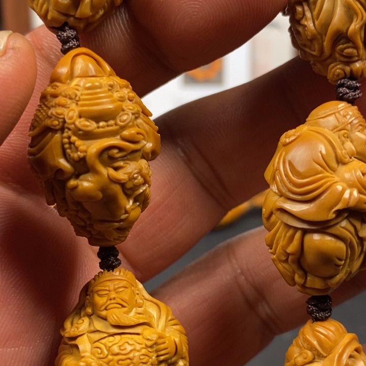 手串/手链橄榄核K****?橄榄核八路财神