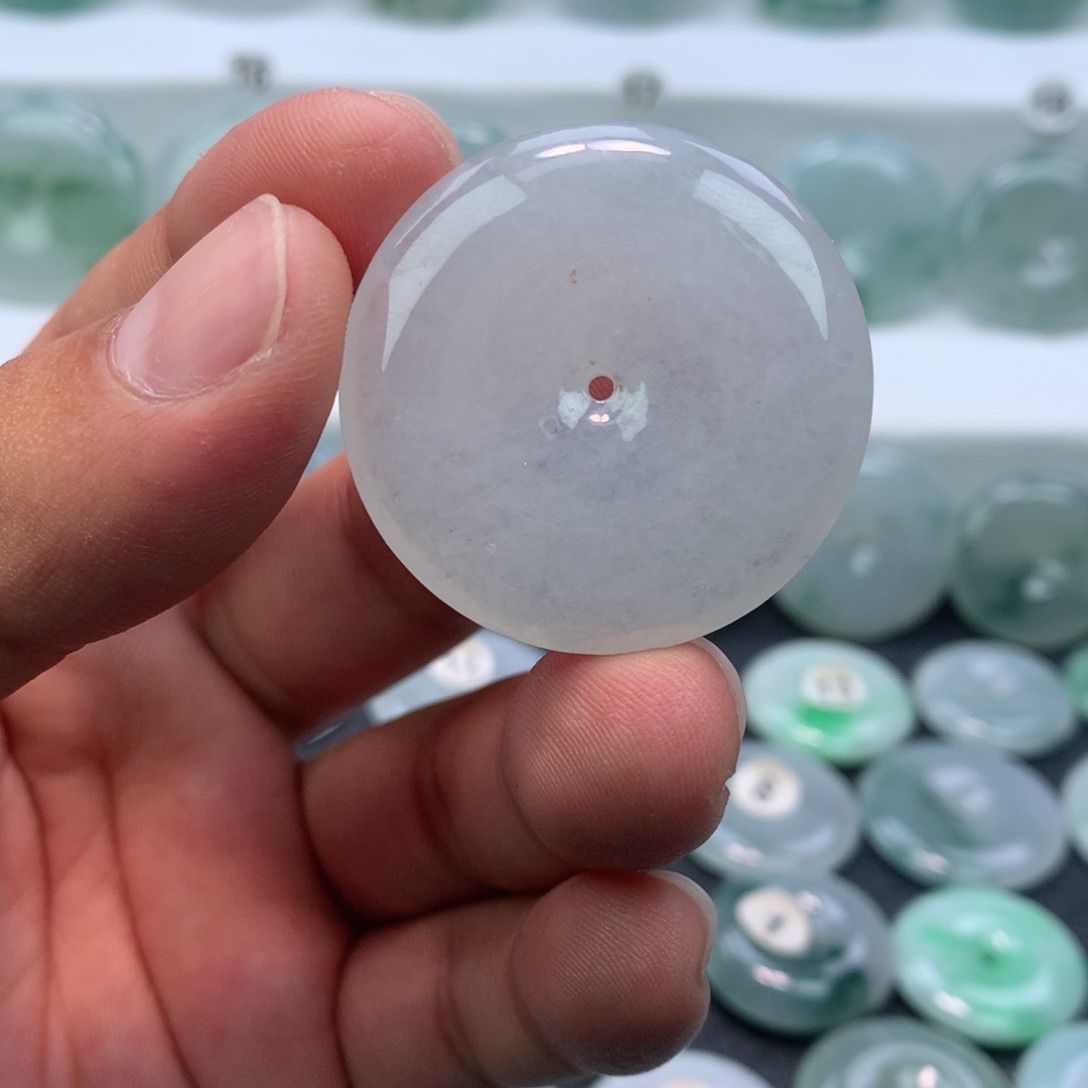 颈饰未镶嵌翡翠缅甸天然A货翡翠35.9-6.4