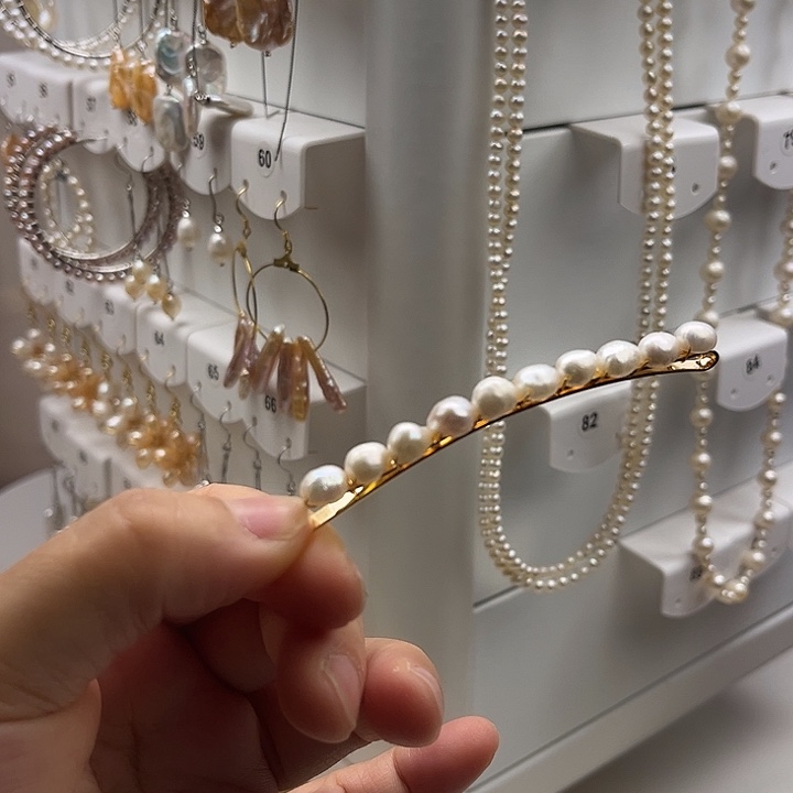 淡水珍珠未镶嵌发夹