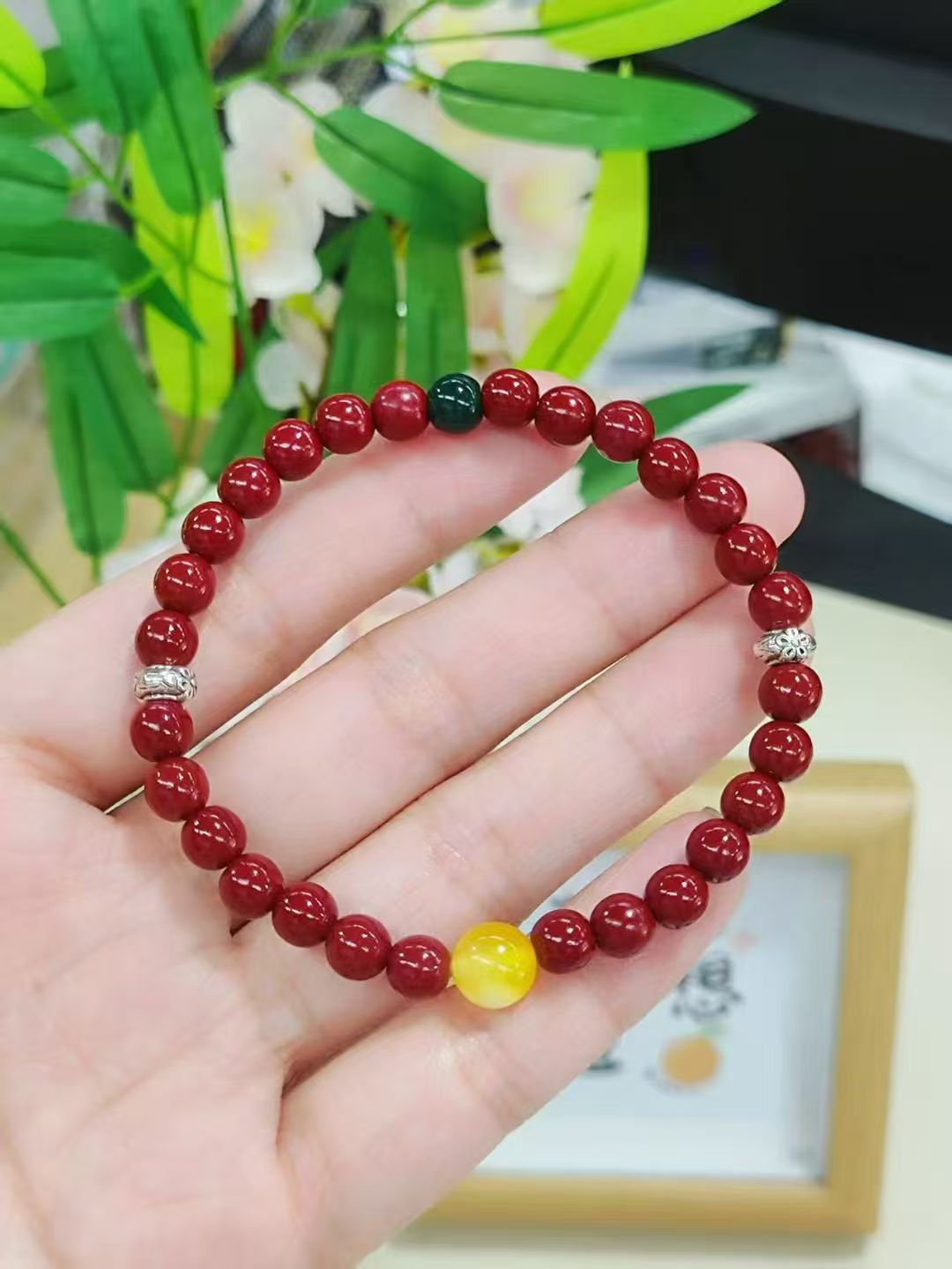 小珠小砂单圈手串  A46