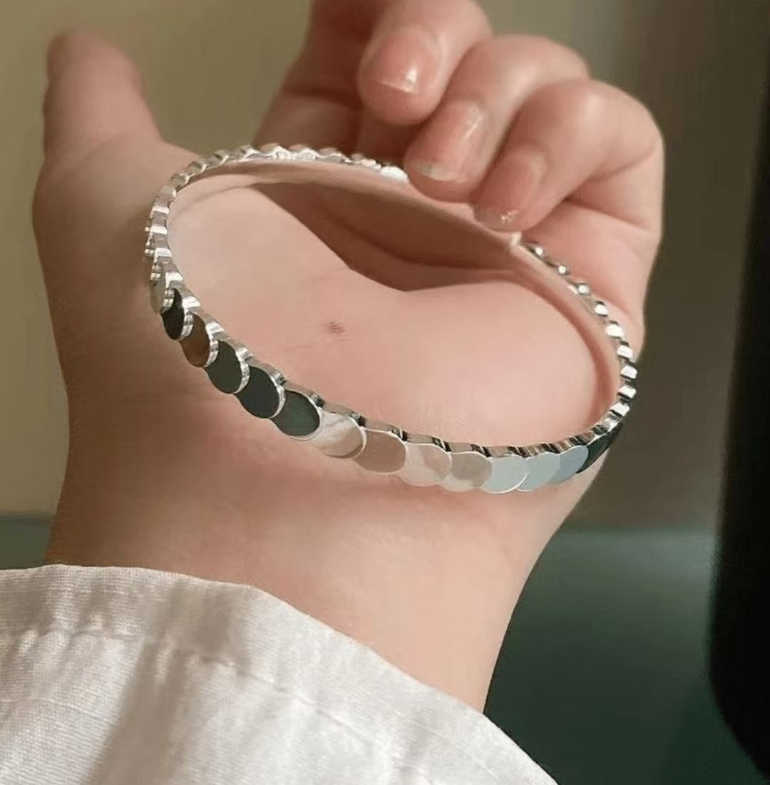 足银银制品 足银银制品 【946】鱼麟手镯