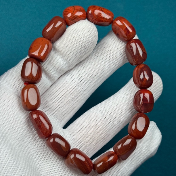 P3247【瑕疵】天然南红 手串10+mm支持复检假一罚十