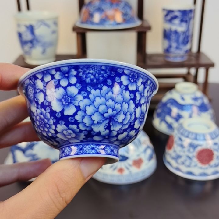 杯子景德镇陶瓷杯子123456
