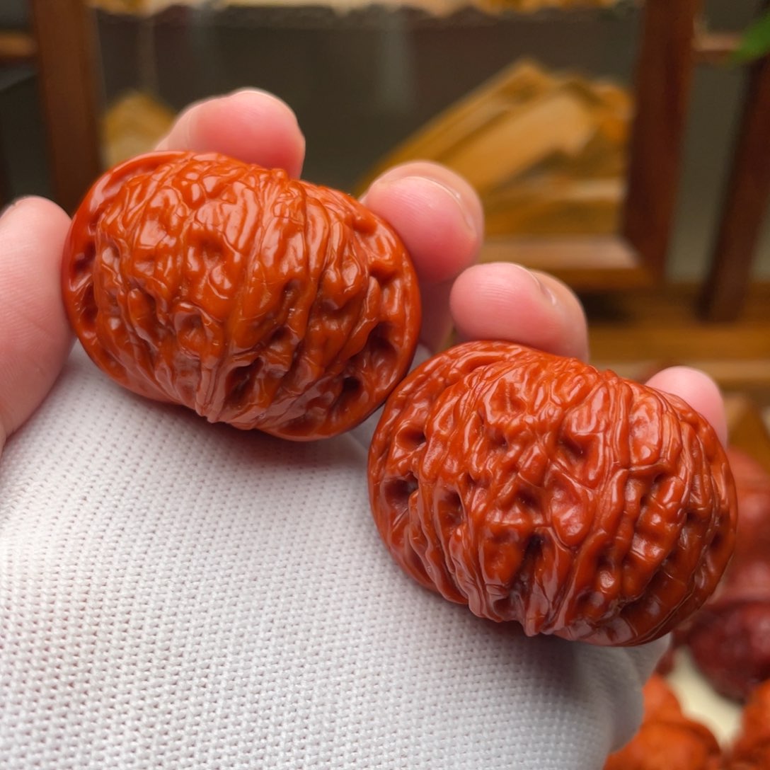 文玩核桃把件磨盘42