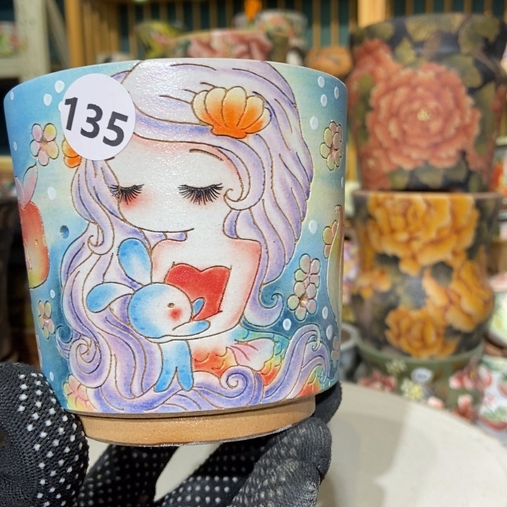 红陶景德镇艺术手绘作品