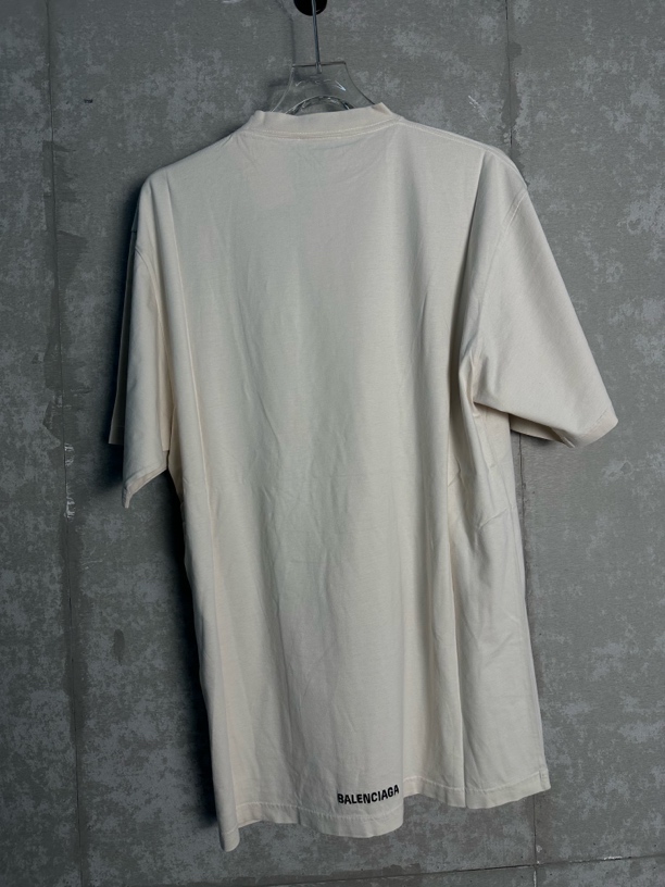 未使用 Balenciaga/巴黎世家 3*1/2*1/巴黎世家小logo短袖/08984