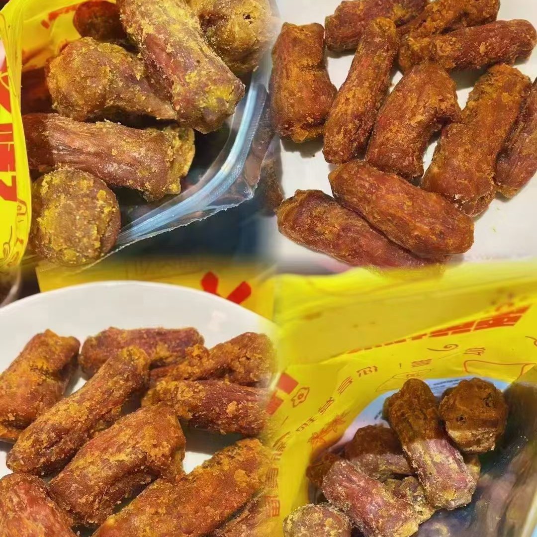 桃姨有间小姐姐吃货铺麻辣味椒盐味蛋黄香酥手撕鸭脖卤味即食肉类零食268克