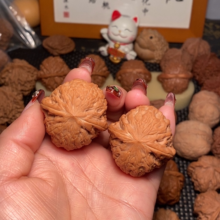 文玩核桃把件39铁锤