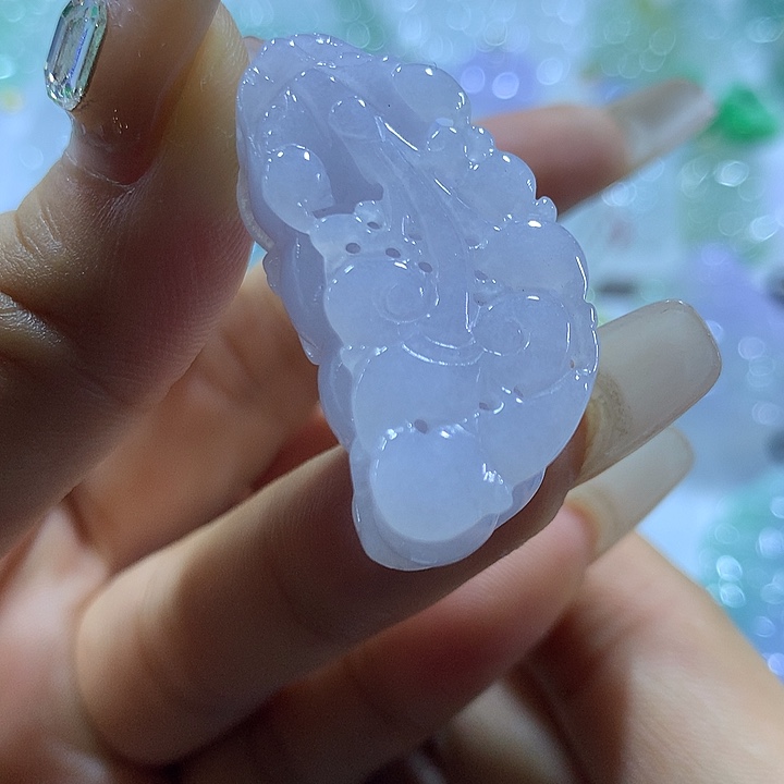 翡翠未镶嵌颈饰天然翡翠A货吊坠