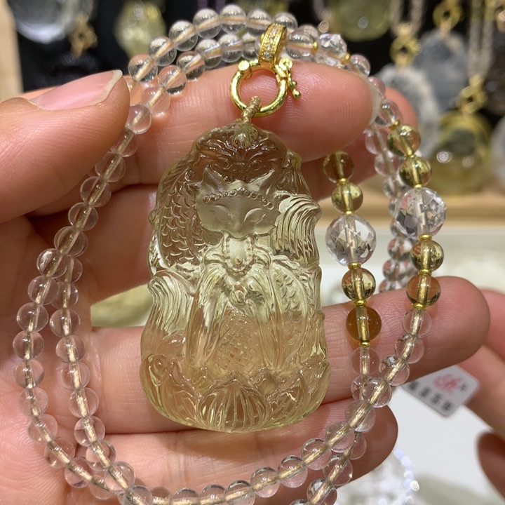 水晶颈饰未镶嵌天然