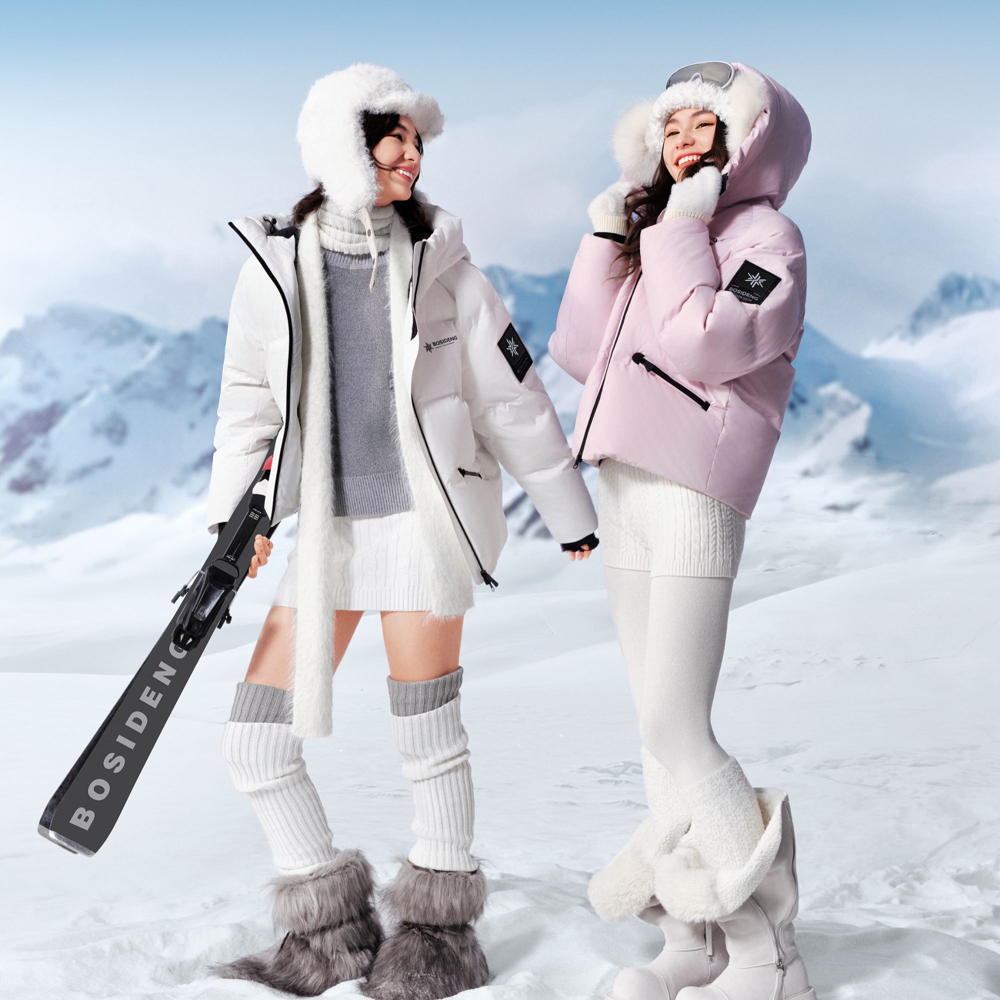 波司登2025年冬季90绒新款时尚冰雪运动滑雪保暖羽绒服