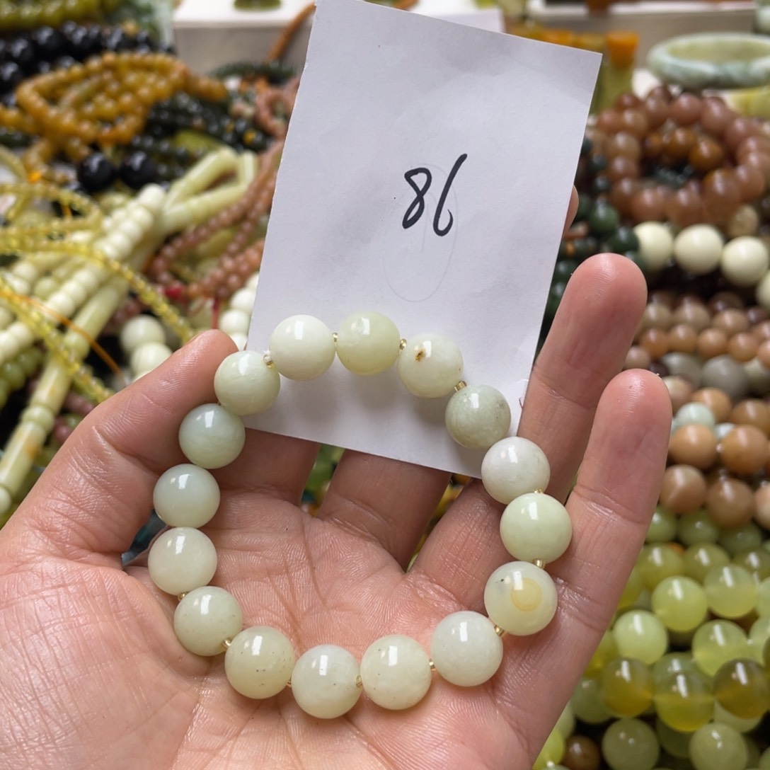 蛇纹石玉手链未镶嵌