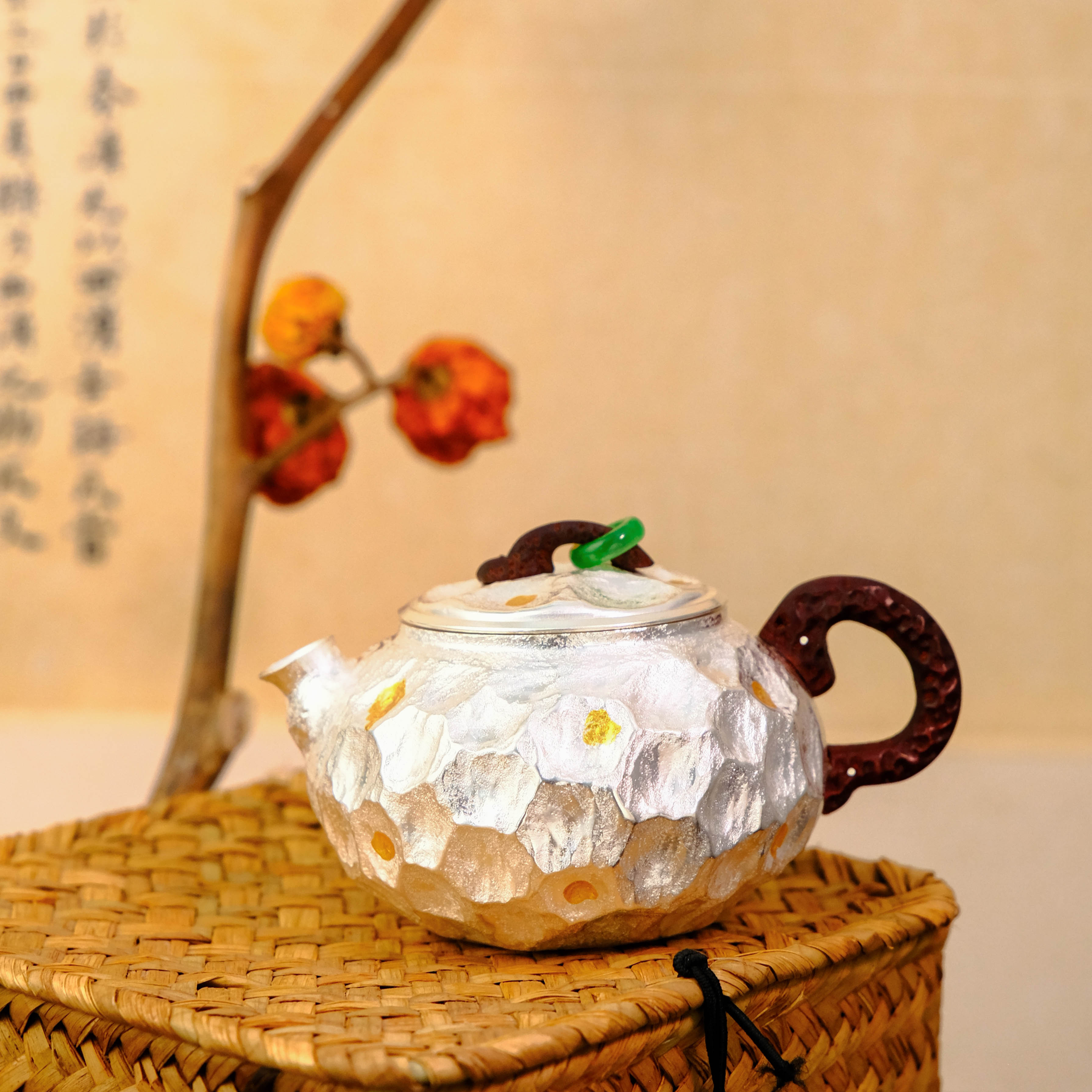 【大促】壶尔摩斯《大白面团》大容量茶壶纯手工足银999约110g200cc