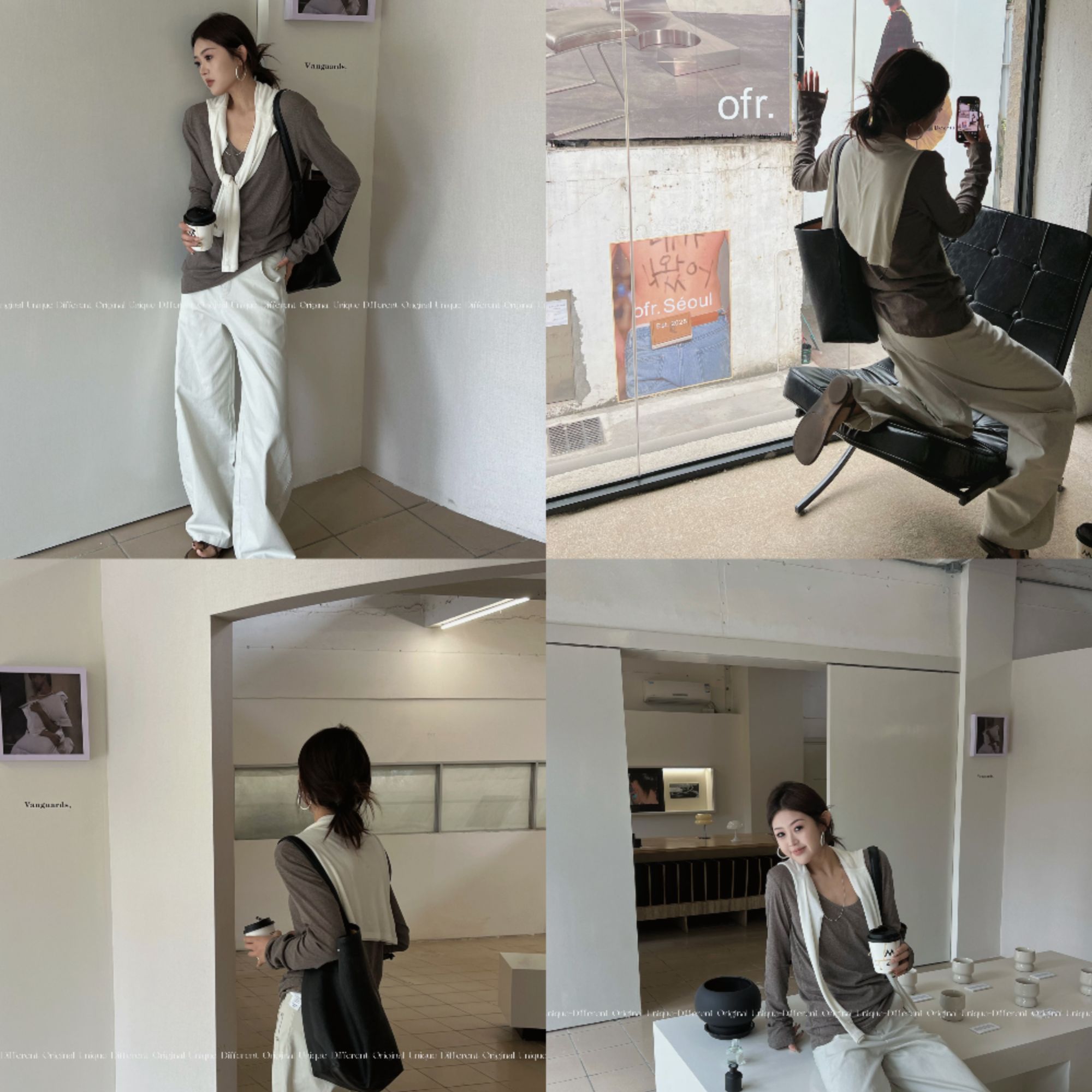 DOU×【巴别塔的钟】初春新款软糯保暖显瘦百搭U领云朵感针织长袖