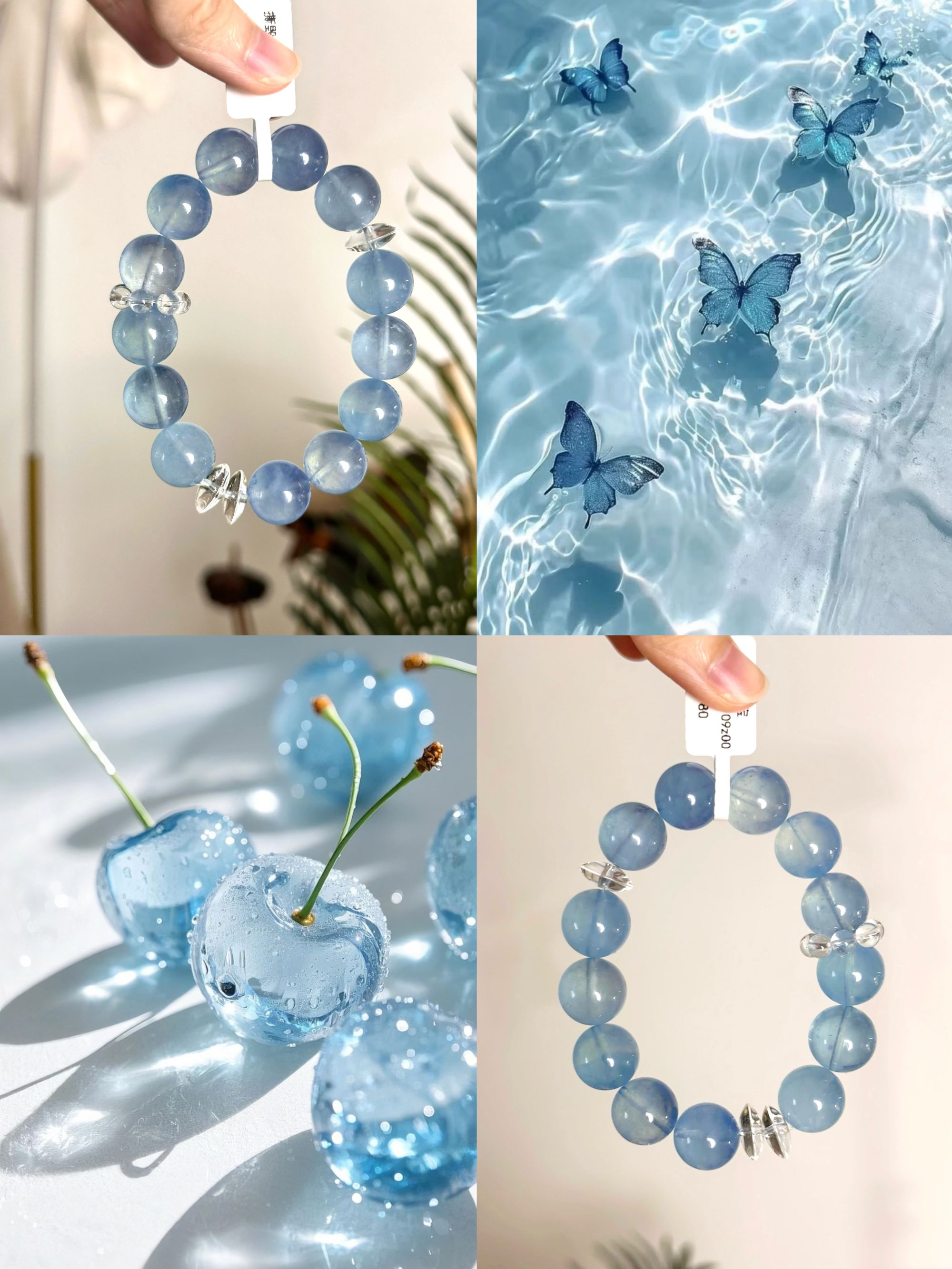 海蓝宝 水晶托帕石月光石