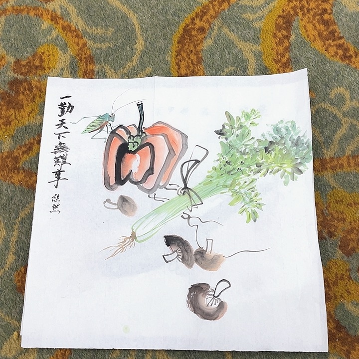 国画花鸟悠然悠然