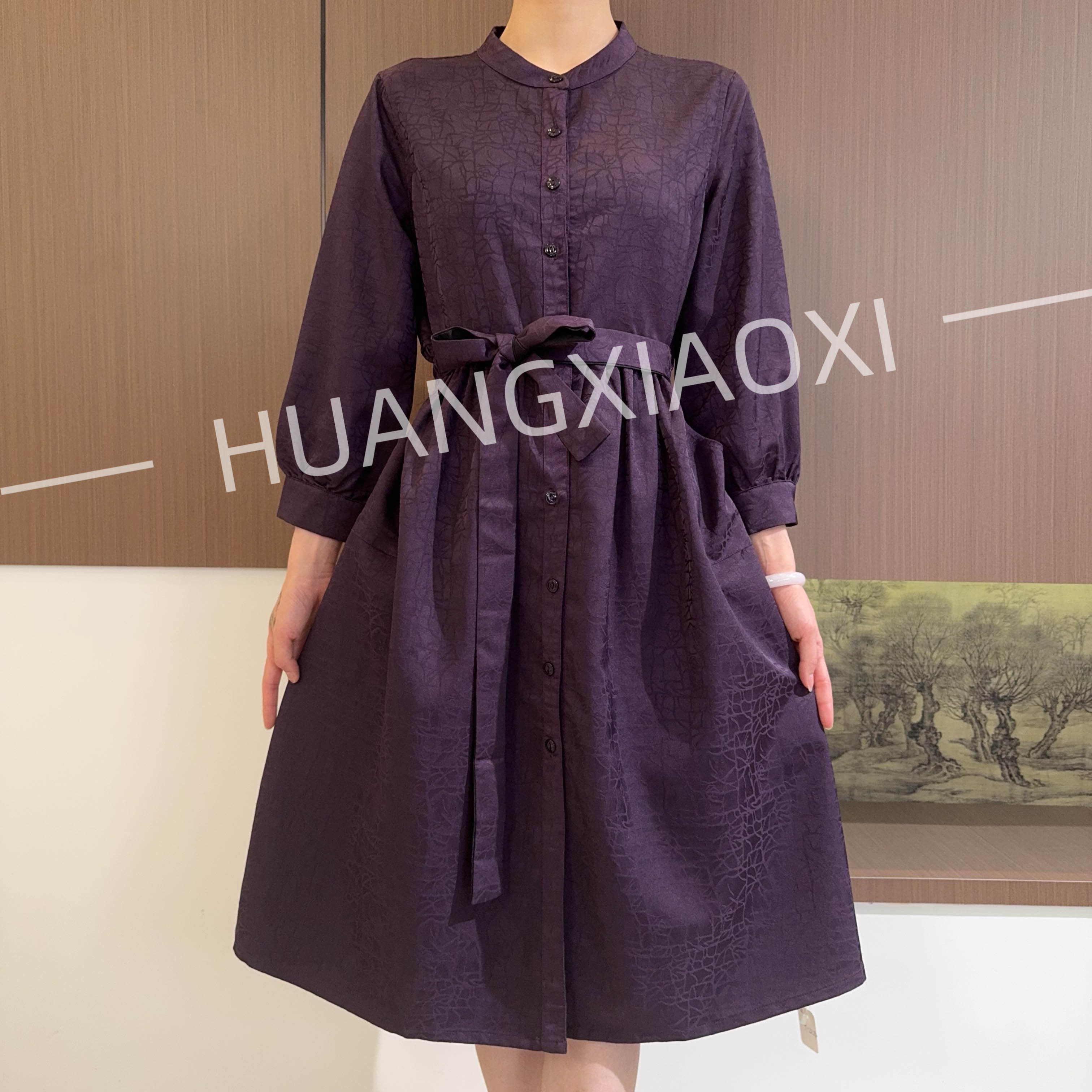 【黄小西】9-2229新款女士双面穿风衣