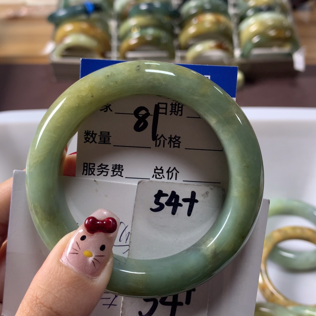 蛇纹石玉手镯未镶嵌81