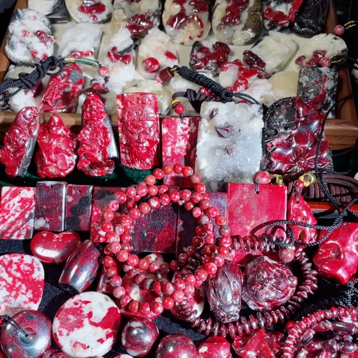 天然辰砂鹿*原石首饰