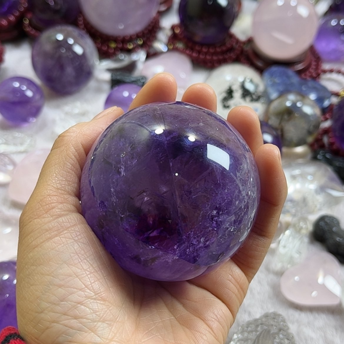 【闪购商品】水晶摆件球未镶嵌