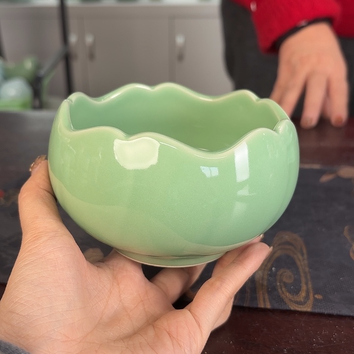 龙泉云间青瓷小米茶器