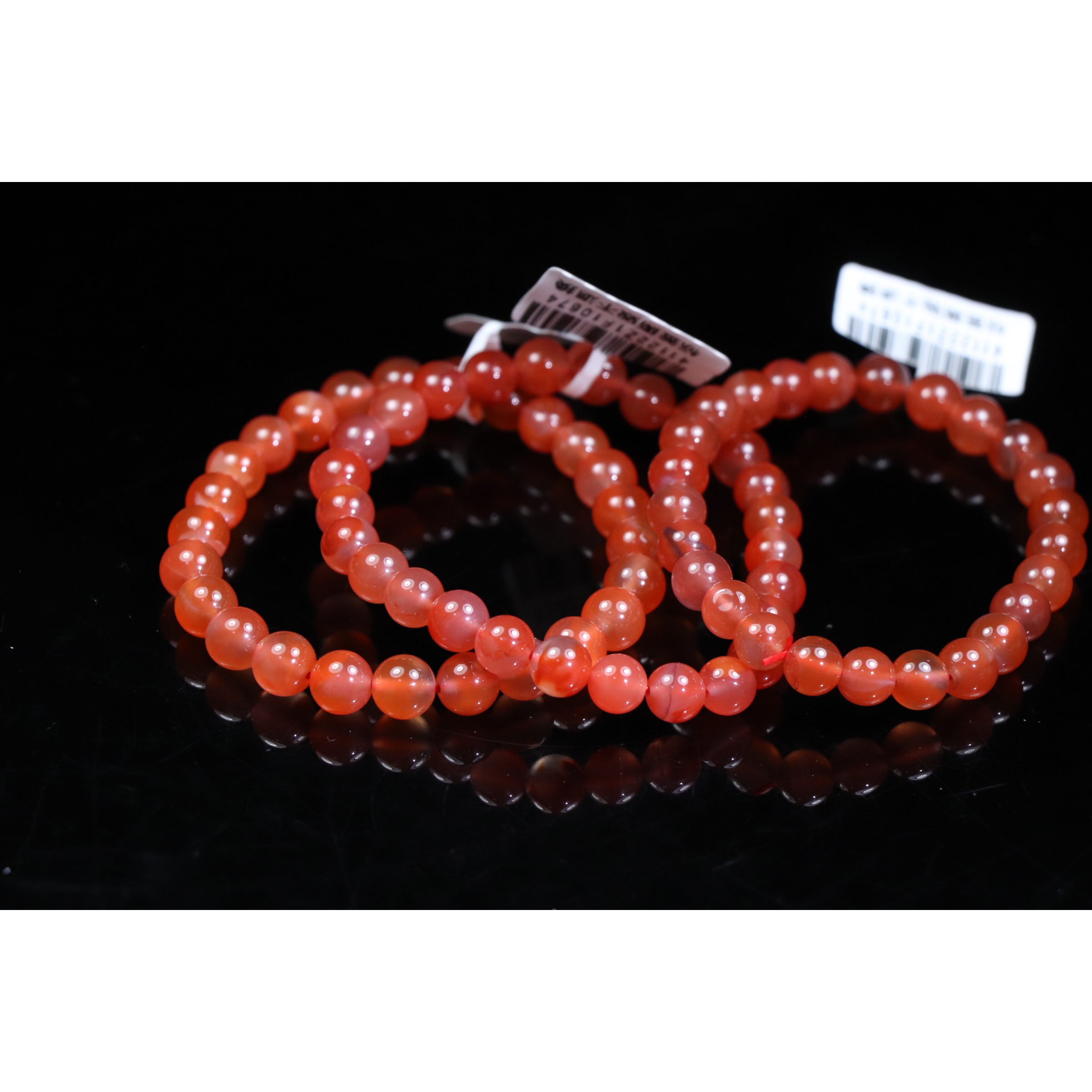 3原矿无优化南红冰红7mm左右单圈多样发一串颜色随机发福利款