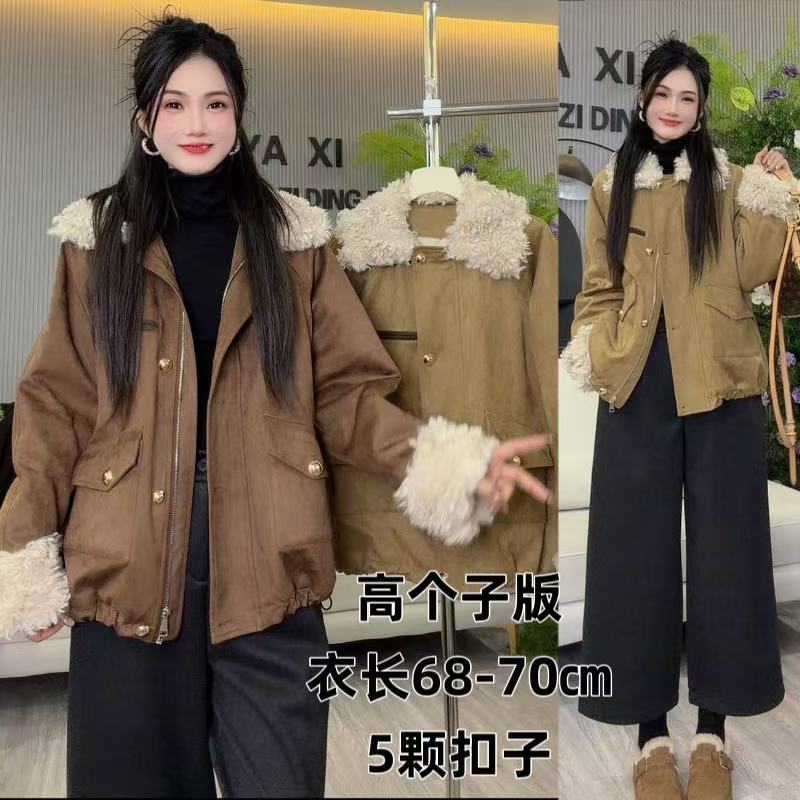 雅希定制~【暮雪之行】复古工装风加绒毛领外套加厚保暖皮毛一体