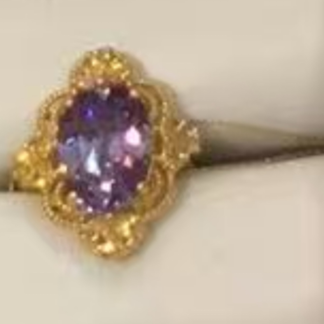 足金999黄金镶嵌戒指3.1克