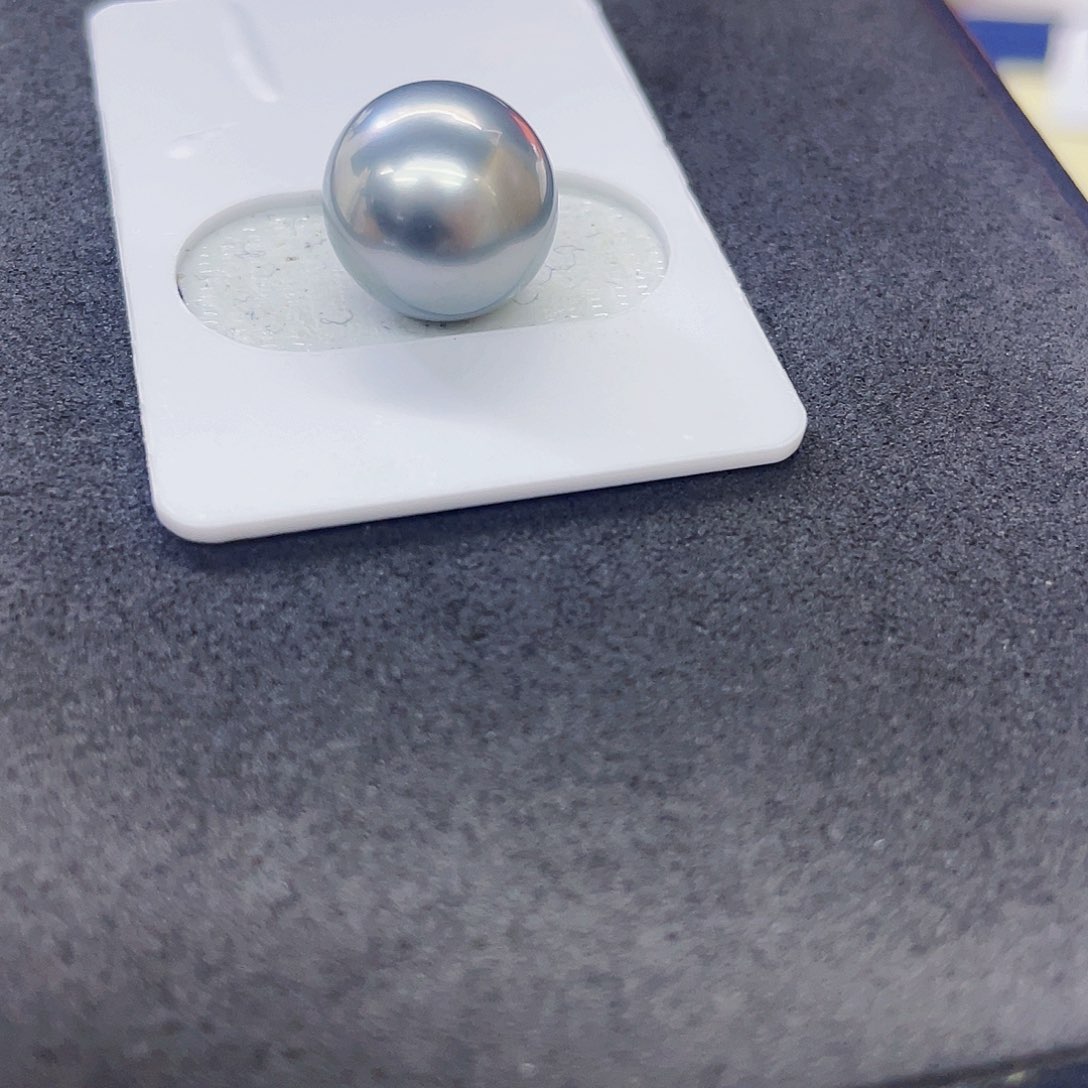 海水珍珠裸珠铂金灰裸珠12-13mm