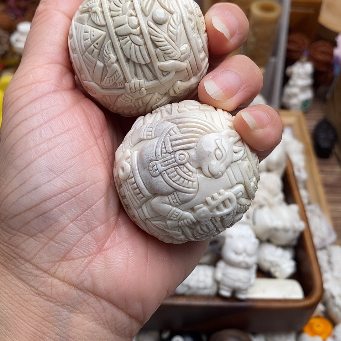 鹿骨把件14号埃及45尺寸手球不退换