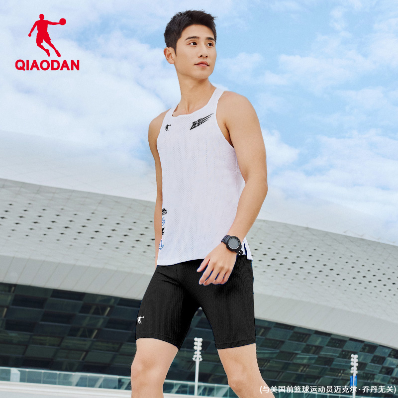 乔丹飞影健身衣服男背心马拉松田径夏季篮球训练短裤速干运动套装